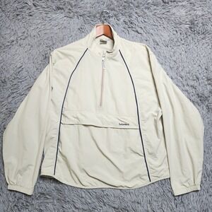 Vintage Solumbra Jacket Mens Medium Vented Quarter Zip USA Made Sun Protection
